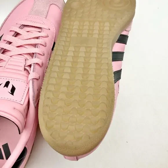 Adidas Mens Samba Messi Sneakers Size 13 Pink Suede Rubber EUC - Picture 12 of 12